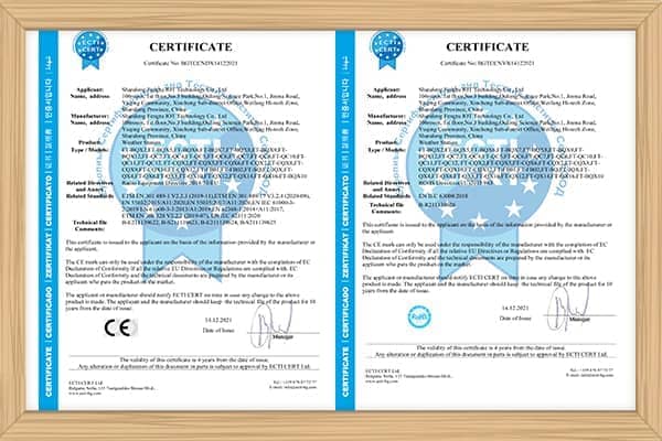 氣象站CE、ROHS